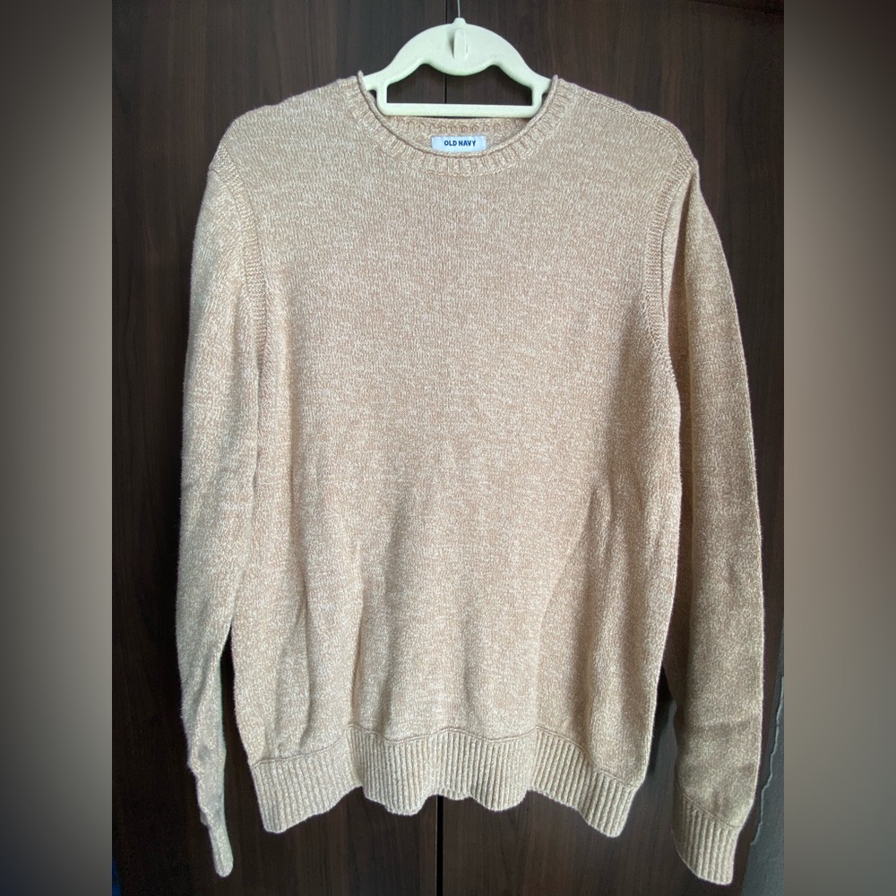 Old Navy Men's Beige Crewneck Sweater